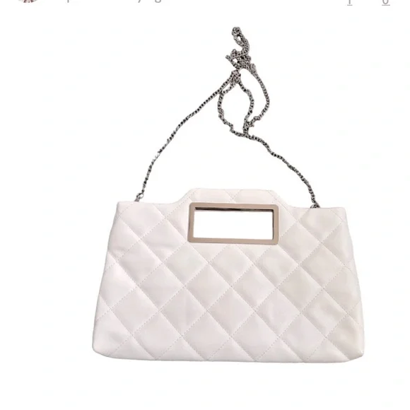 White Quilted clutch by I.N.C. International Concepts NWOT - Picture 1 of 4